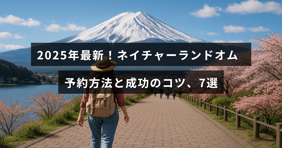 2025年版ネイチャーランドオムの予約手順と確実に利用するためのポイントを紹介した画像