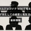 キムジョンソクのモデルとしての歩みとプライベートの最新状況を紹介するブログ記事のテキストが中央に配置された画像