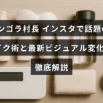 アンゴラ村長のインスタグラムで注目されるメイクテクニックと最近の外見の変化を紹介する画像