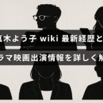 真木よう子の最新の経歴やドラマ・映画での出演作品について詳しく紹介する記事のタイトルが中央に表示された画像