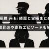 貴景勝関の経歴や主な成績、昇進の歴史と家族にまつわる話題を紹介する記事のタイトルが中央に表示された画像