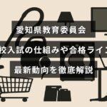 愛知県の高校入試制度と合格基準の最新情報をわかりやすく説明した記事のタイトルが中央に表示された画像