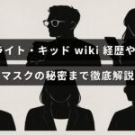 スターライト・キッドのプロフィールや経歴、得意技、そしてマスクに隠された秘密について詳しく紹介する記事のタイトルが中央に表示された画像