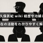 田久保眞紀さんのプロフィールやこれまでの実績、現在の取り組みについて紹介するブログ記事のタイトルが中央に表示された画像