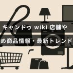 キャンドゥの店舗情報や人気商品、最新のトレンドをわかりやすく紹介する記事のタイトルが中央に表示された画像
